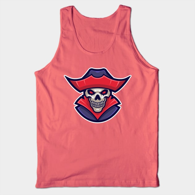 Pirate skull Tank Top by mightyfire